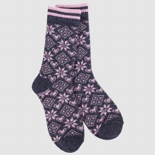 Holiday Confetti Crew Socks Diamond Denim