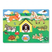 Wooden Peg Puzzle Pets