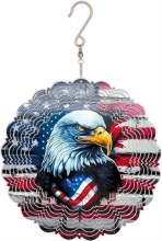 Wind Spinner Eagle Crest 8"