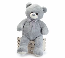Plush 40" Gray Jumbo Bear