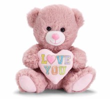Love You Bear 8" Pink
