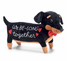 Dauchshund Plush We Belong Tog