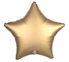 Foil Balloon 19" Star Gold Sateen