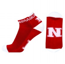 Husker Footies Socks Red