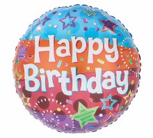 Foil Balloon 17" Birthday A Wish