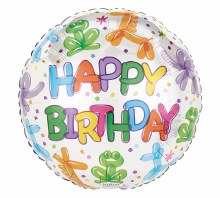 Foil Balloon 17" Happy Birthday Balloon Animals