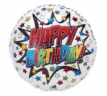 Foil Balloon 17" Birthday Comic