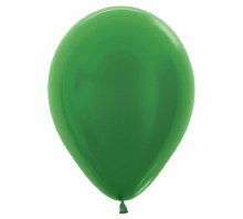 Latex Balloon 11" Metallic Green