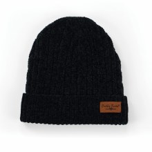 Soft Chenille Hat Black