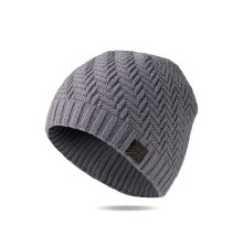 Britt's Knits Men's Lodge Beanie Gray