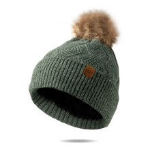 Britt's Knits Mainstay Pom Hat Green