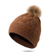 Britt's Knits Mainstay Pom Hat Brown