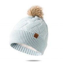 Britt's Knits Mainstay Pom Hat Sky