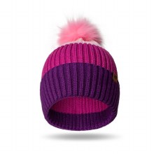 Britt's Knits Kids Pom Hat Pink