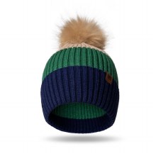 Britt's Knits Kids Pom Hat Tan