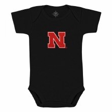 Husker Infant Bodysuit Black 0-3 Months