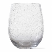 Bubble Glass Clear Stemless Wine