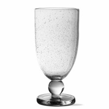 Bubble Glass Tall Goblet Clear