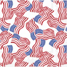 Cocktail Napkin Stars & Stripes all Over