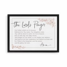 The Lord's Prayer Framed Canvas