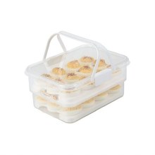 Collapsible Snap-Lock Deviled Egg Carrier