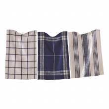 Dishtowel Classic Set of 3 Navy