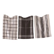 Dishtowel Classic Set of 3 Black