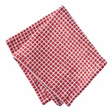 Textured Check Dishcloth Set of 2 Red