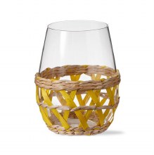 Island Stemless Wine Glass Yellow