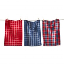 American Plaid Dishtowel Set of 3