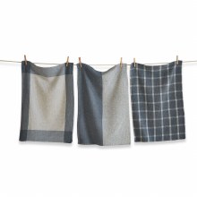 Mae Waffle Dishtowels Set of 3 Slate Blue