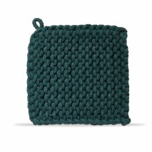 Crochet Trivet Dark Green