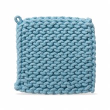Crochet Trivet Aqua