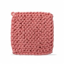 Crochet Trivet Pink