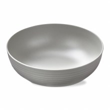 Brooklyn Melamine Serving Bowl Light Gray