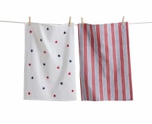 Dishtowel Set of 2 Stars & Stripes