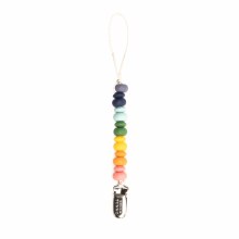 Pacifier Clip Rainbow Multi