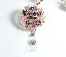 Badge Reel Throw Confetti