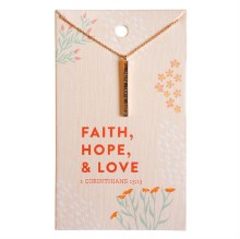 Grace & Truth Keepsake Necklace - Faith Hope & Love