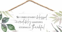 Jute Rectangle So Unbelievable Blessed