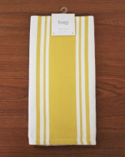 Wide Stripe Dish Towel Yellow