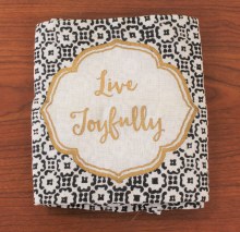 Henna Floursack Dish Towel Live Joyfully