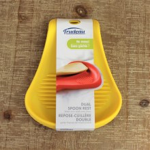 Silicone Dual Spoon Rest Yellow