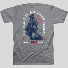Hold Fast Adult T-Shirt Colonial Solider - 2XL