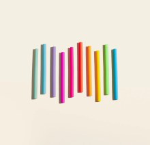 Kids Silicone Straw 10 Pack Rainbow