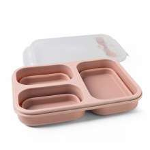 Krumbs Collapsible Meal Prep Container Coral