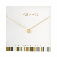 Layers Necklace Gold Star