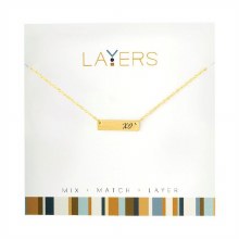 Layers Necklace Gold XO Tag