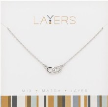 Layers Necklace Silver Links