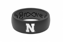 Original Silicone Ring Nebraska Black Size 10